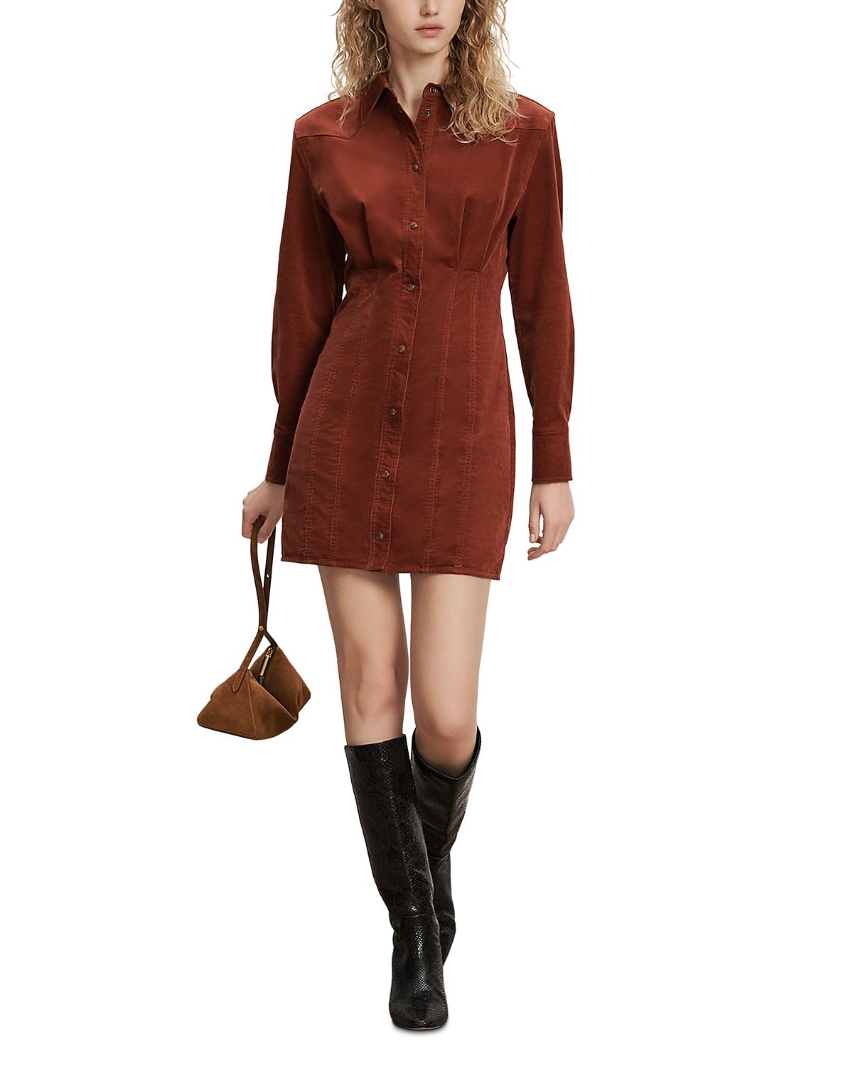 Veronica Beard Evren Cotton Stretch Mini Dress