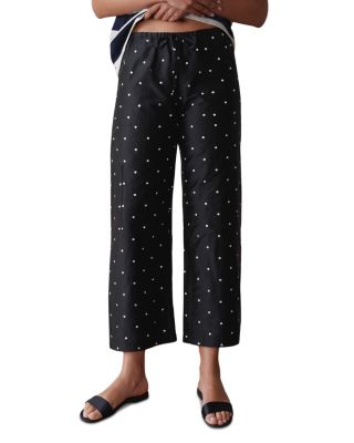 The Taffeta Silk Drawstring Cargo Pants