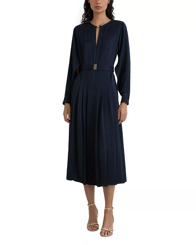 Reiss Kea Belted Midi Dress