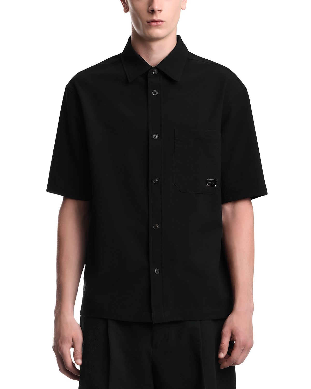 Emporio Armani Down Padded Seersucker Shirt