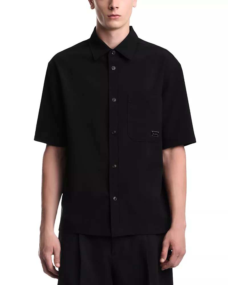 Emporio Armani Down Padded Seersucker Shirt