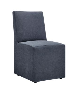  Tessera Upholstered Linen-Blend Slipcovered Dining Chair