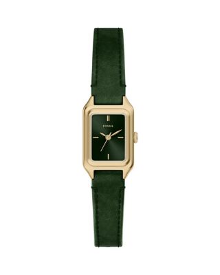 Fossil Raquel Mini Leather Strap Watch, 18mm x 29mm