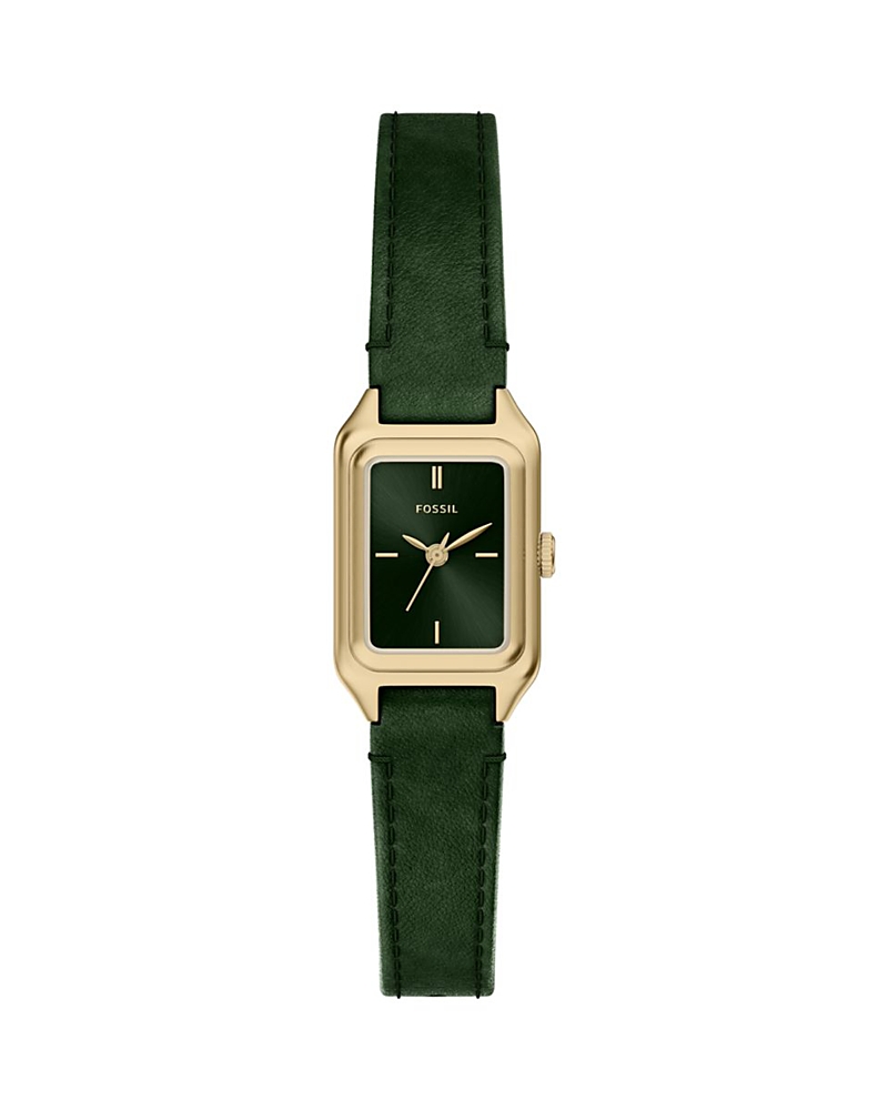 Fossil Raquel Mini Leather Strap Watch, 18mm x 29mm
