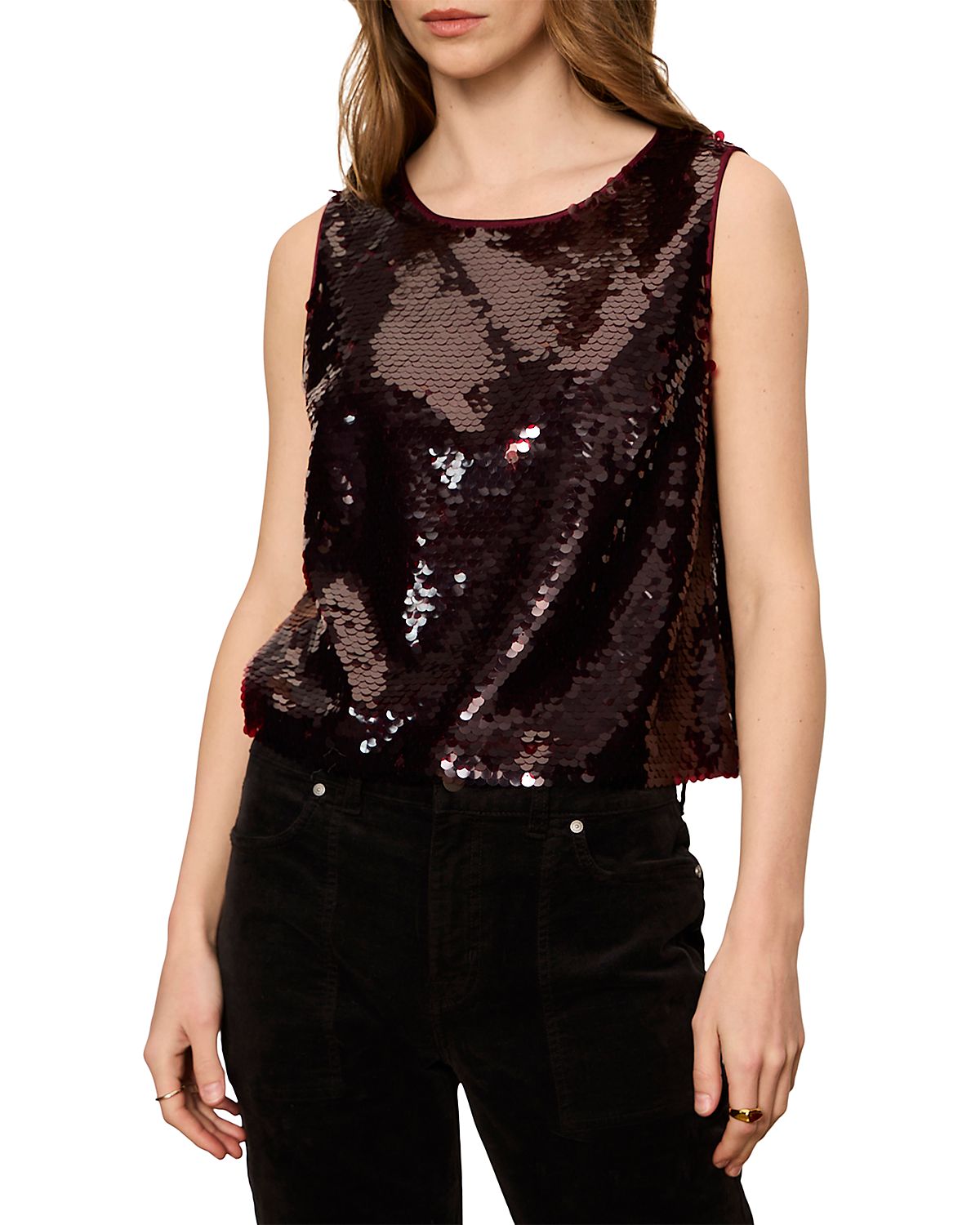 Sanctuary The Desired Paillette Sleeveless Top