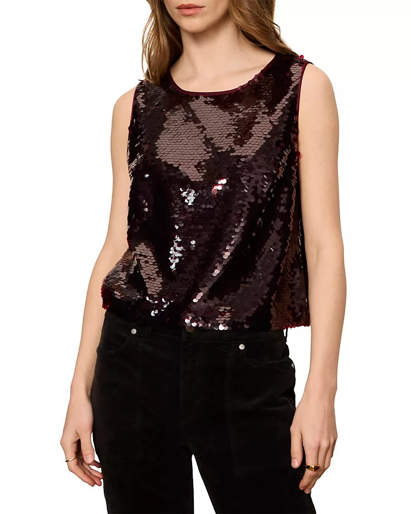 Sanctuary The Desired Paillette Sleeveless Top