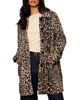 Upside Leopard Print Button Up Jacket