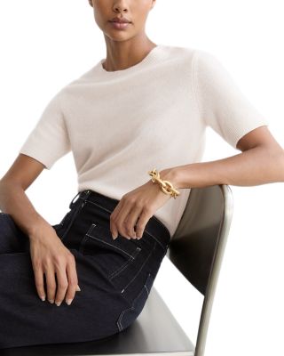 Stevie Cashmere Short Sleeve Top