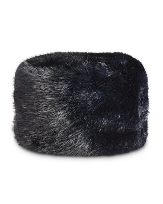 Faux Fur Pillbox Hat - Exclusive