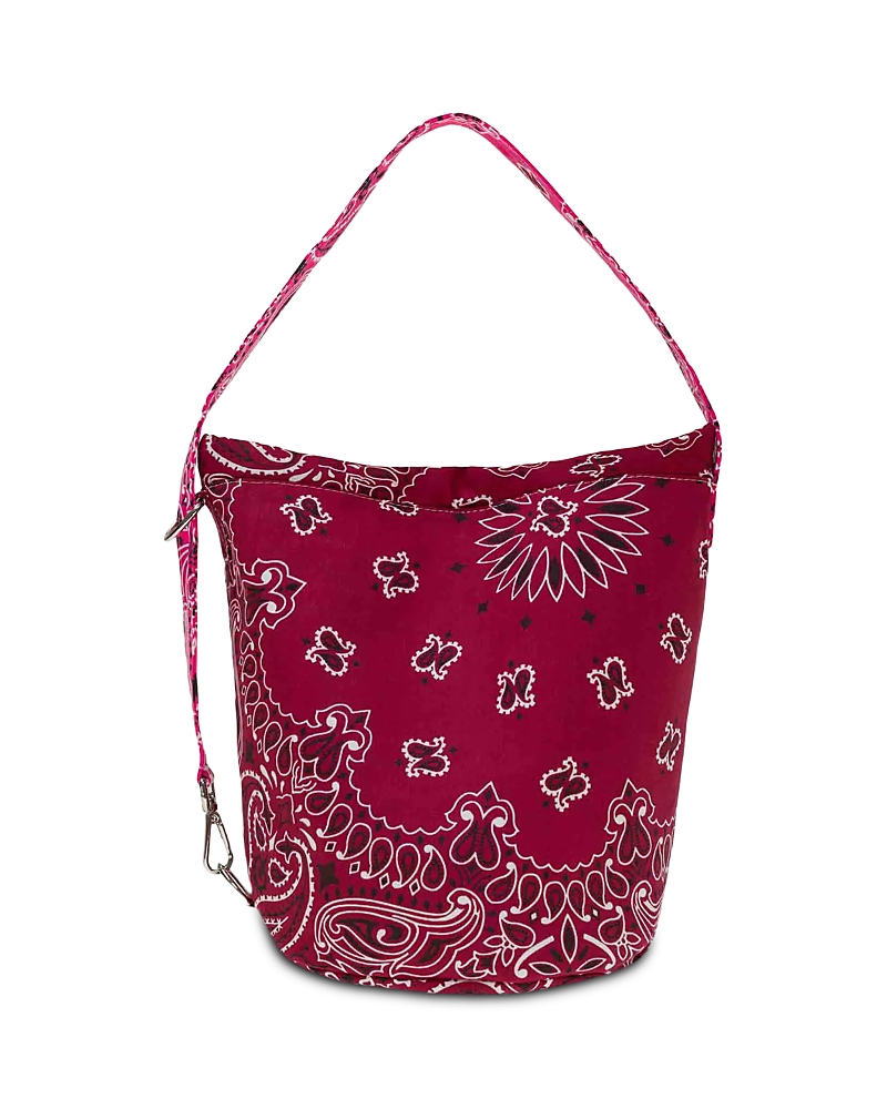 Call It By Your Name Bandana Bucket Bag In Purple