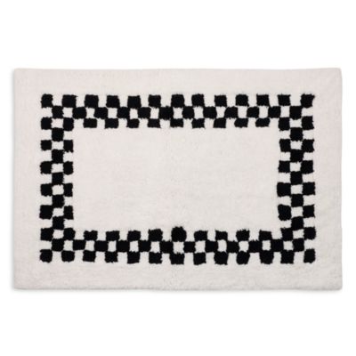 Checkerboard in Bloom Bath Rug, 24" x 36"