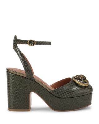 Women's Chelsea Embossed Leather Platform Pumps