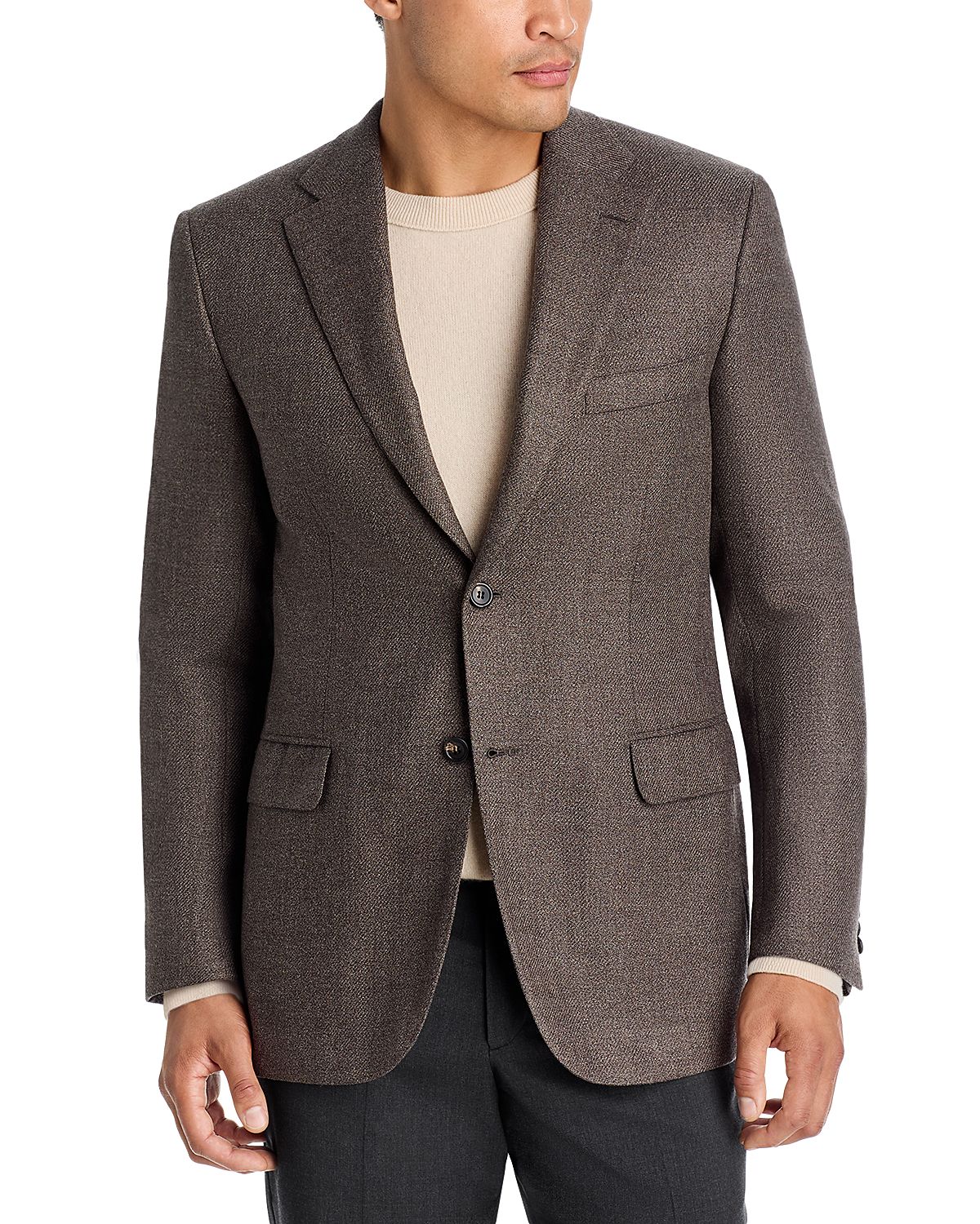 Brioni Ravello Melange Twill Regular Fit Sport Coat