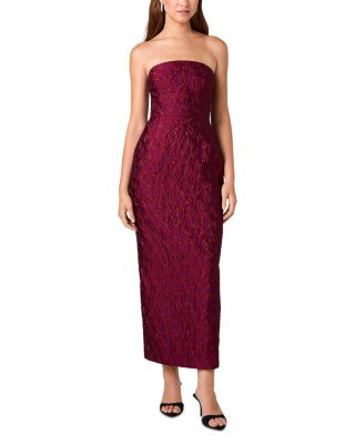 Anaya Floral Jacquard Midi Dress