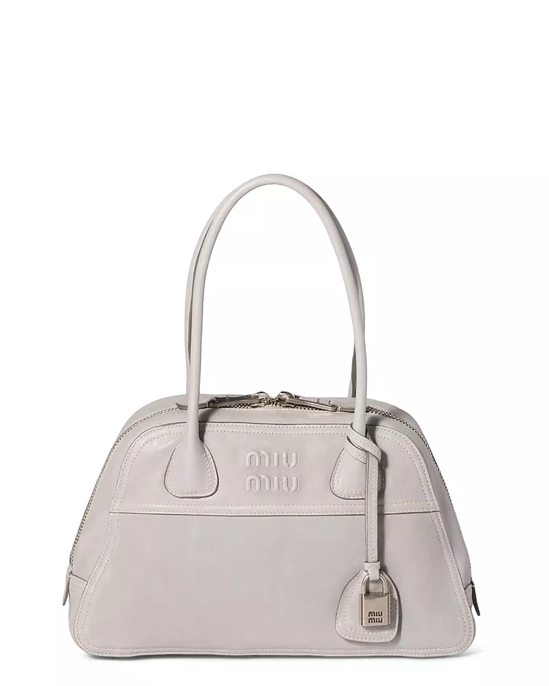 Miu Miu Vivant Nappa Leather Bag, 12.6