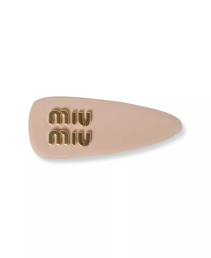 Miu Miu Patent Leather Hair Clip, 2.36