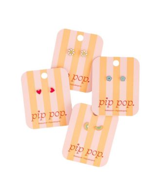 Girls' Enamel Earring Set