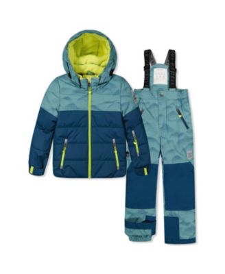  Boys' Play Jacket & Pants Neckwarmer Two Piece Snowsuit - Little Kid, Big Kid