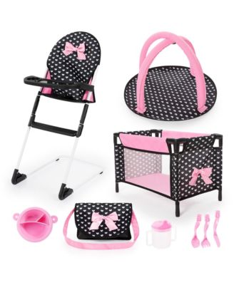  Travel 9 Piece Set for Dolls Up to 18 Inches, Ages 3+