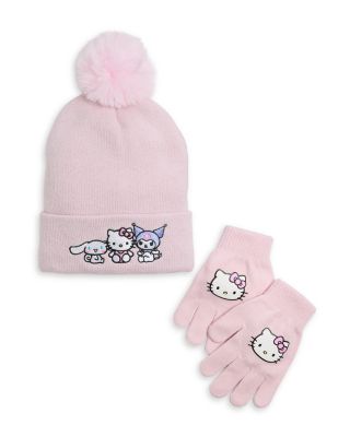 Girls' Hello Kitty & Friends Hat & Gloves Set - Little Kid, Big Kid