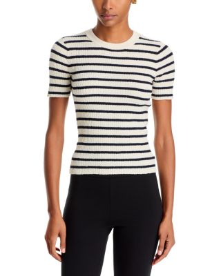 The Striped Cotton Blend Tee