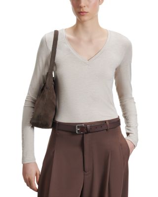 V Neck Long Sleeve Tee