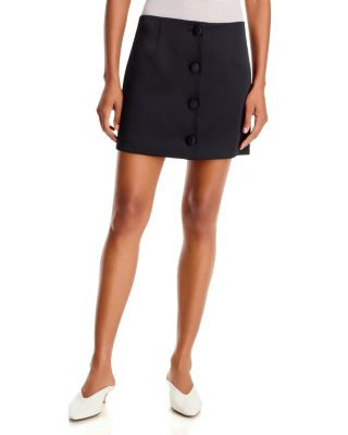 Nisha Button Front Mini Skirt