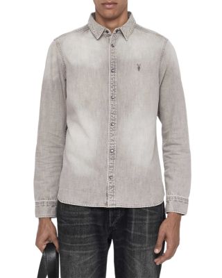 Gleason Cotton Faded Denim Shirt