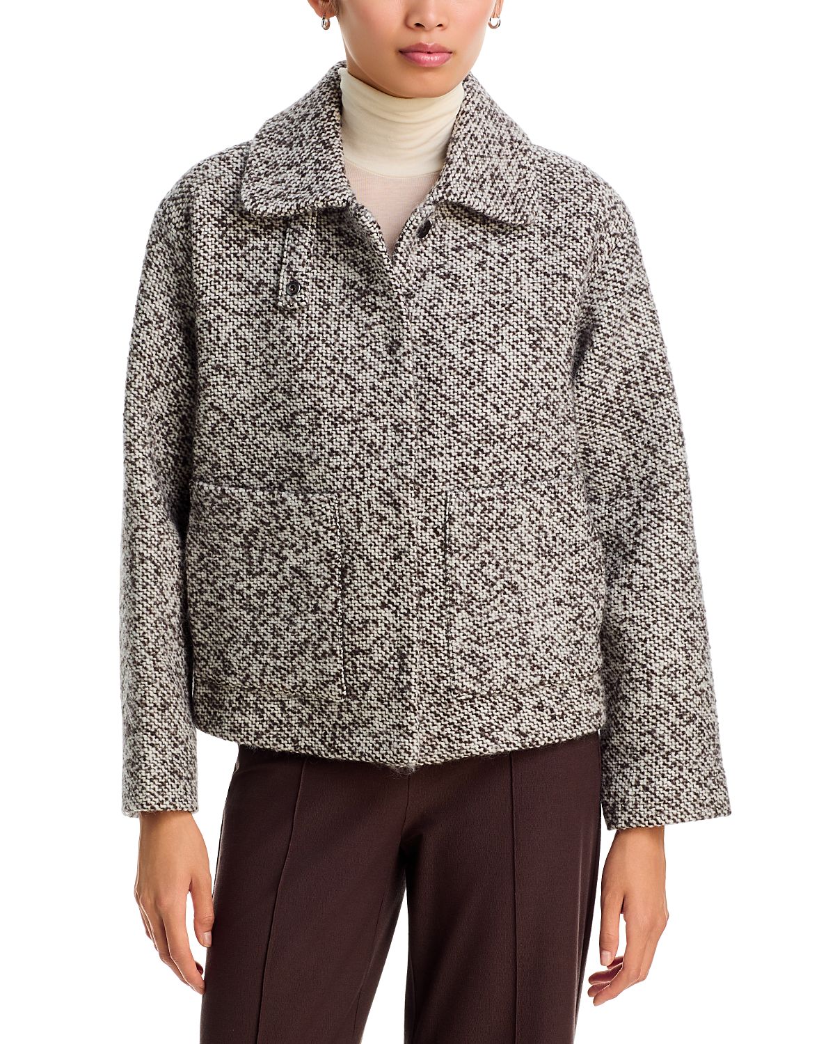 Eileen Fisher Wool Blend Marled Jacket