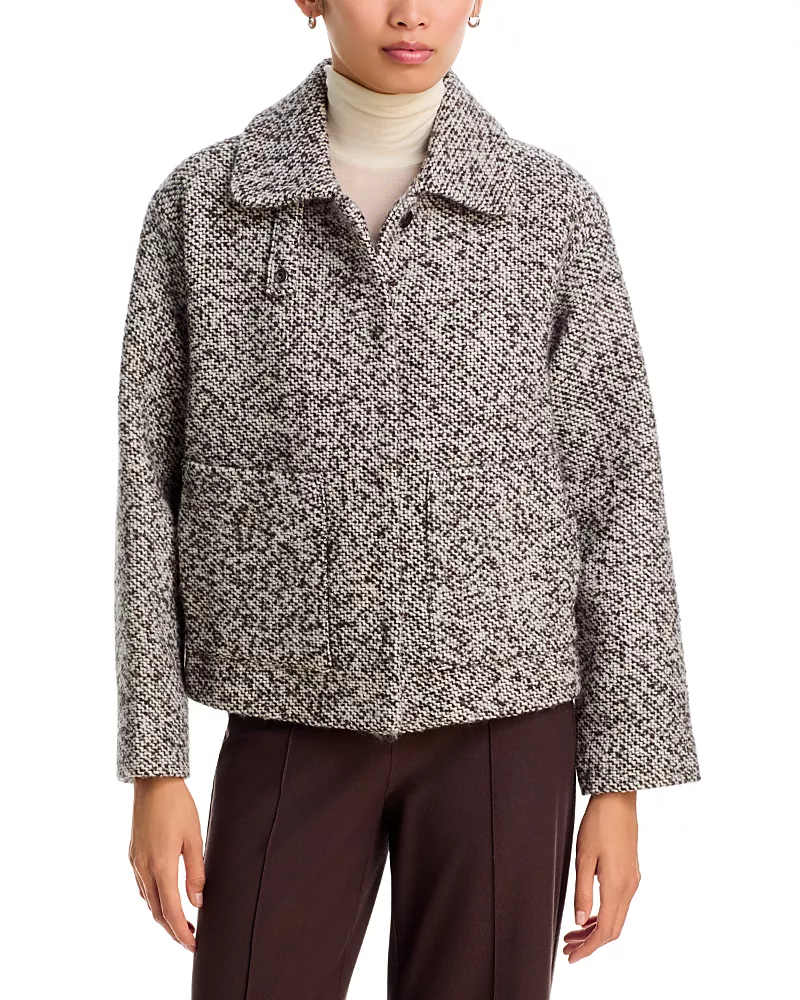 Eileen Fisher Wool Blend Marled Jacket