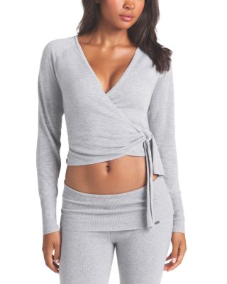 Essential Knit Wrap Sweater