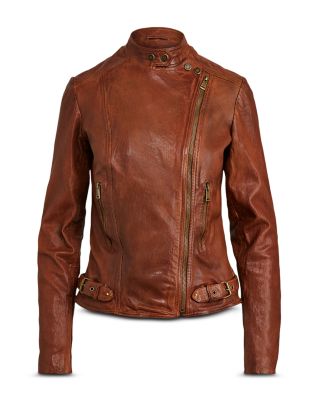 Burnished Leather Moto Jacket - thumbnail 7