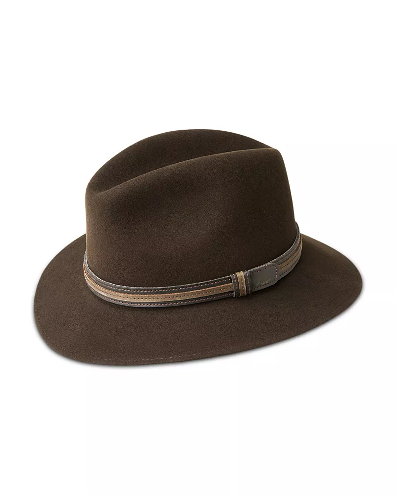 Bailey of Hollywood Brandt Lanolux Center Dent Crown Hat
