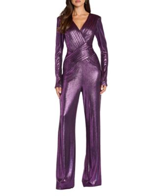 Aderyn Metallic Jersey Jumpsuit
