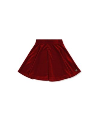 Girls' Velvet Elastic Waist Pleated Skirt - Little Kid, Big Kid