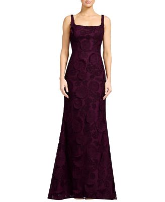  Lorena Embroidered Floral Mermaid Gown