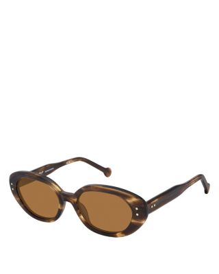 Julia Oval Sunglasses, 55mm