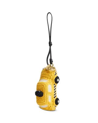 Taxi Crocheted Bag Charm - Exclusive