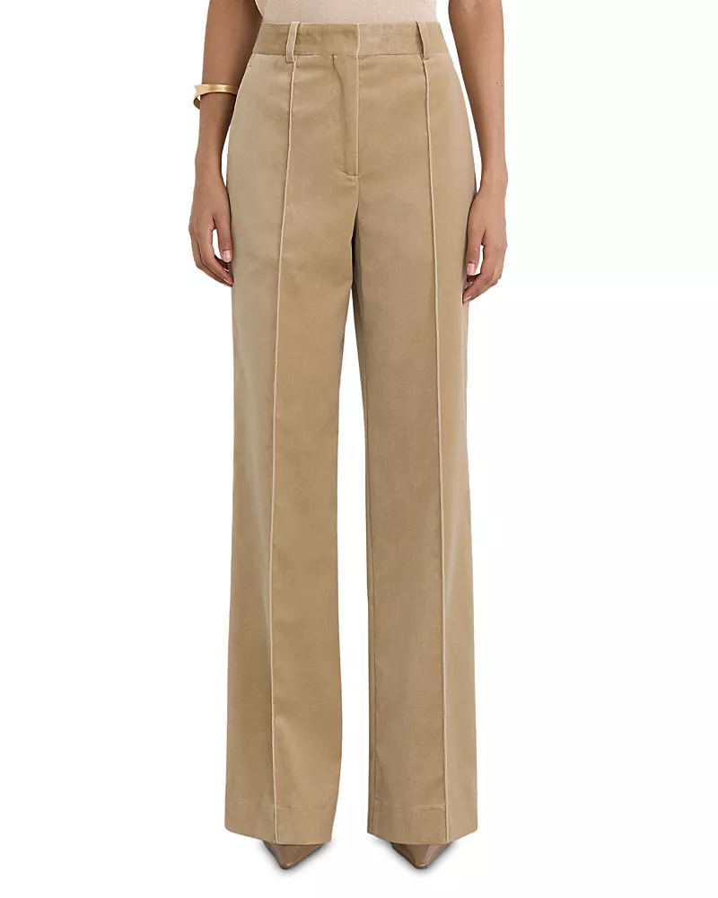 Reiss Nessa Velvet Flare Trousers