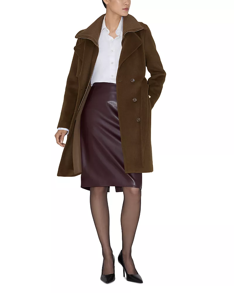 Soia & Kyo Fabianne Wool Belted Coat