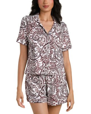 La Blanca Painted Paisley Short Pajama Set