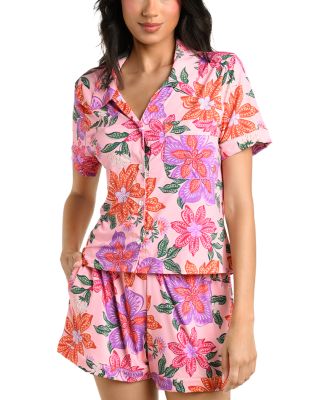 La Blanca Ornate Blooms Short Pajama Set