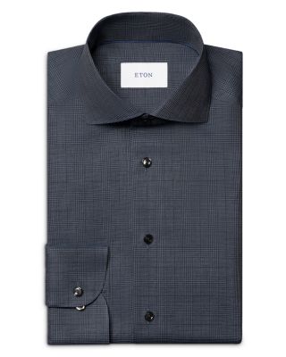 Cotton Slim Fit Check Flannel Dress Shirt