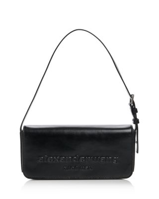 Punch Flap Leather Shoulder Bag