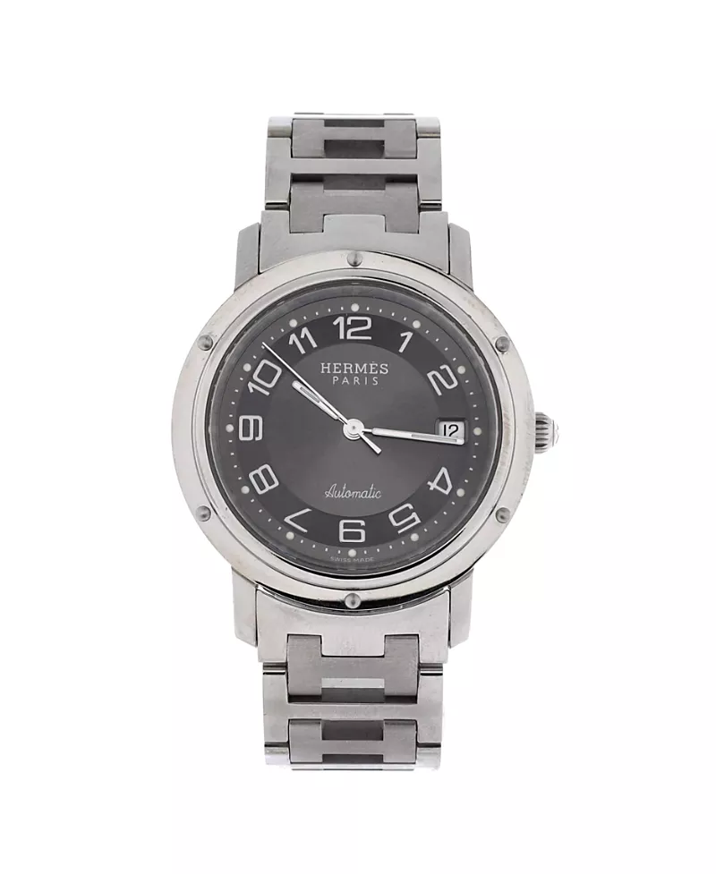 Pre-Owned HERMES Clipper Automatic Watch in Stainless Steel 39mm