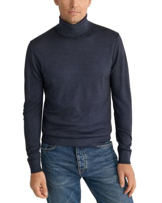 Merino Wool Vintage Knit Turtleneck Sweater