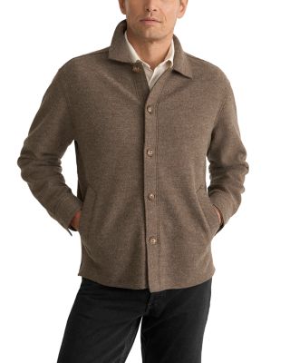 Boiled Wool Button Shirt Jacket