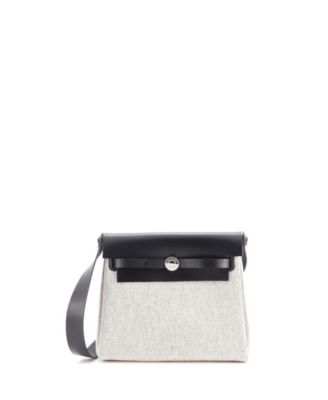 20 Herbag Zip Toile and Leather