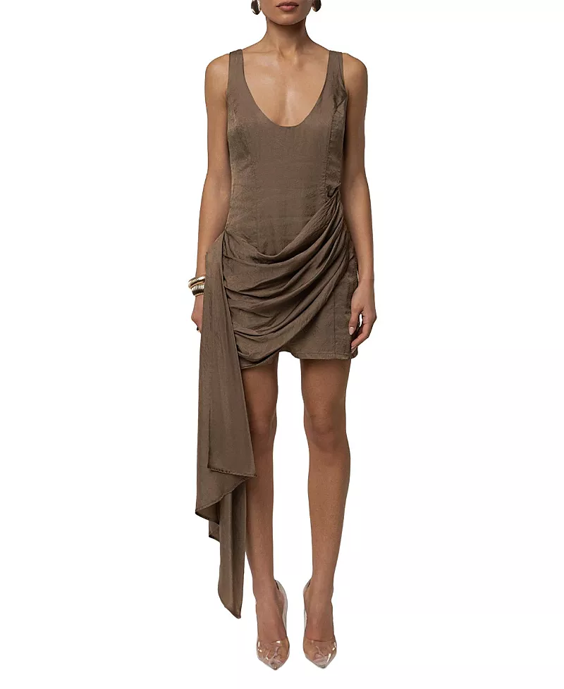 Jluxlabel Golden Passage Mini Dress