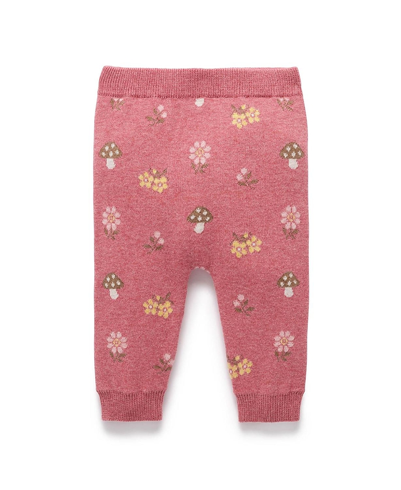 Purebaby Girls' Magical Forest Knit Leggings - Baby